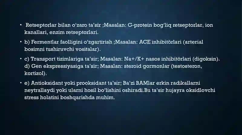 BiolagiokaktivmoddalaRTASIR ETISH MEXANIZMI 4
