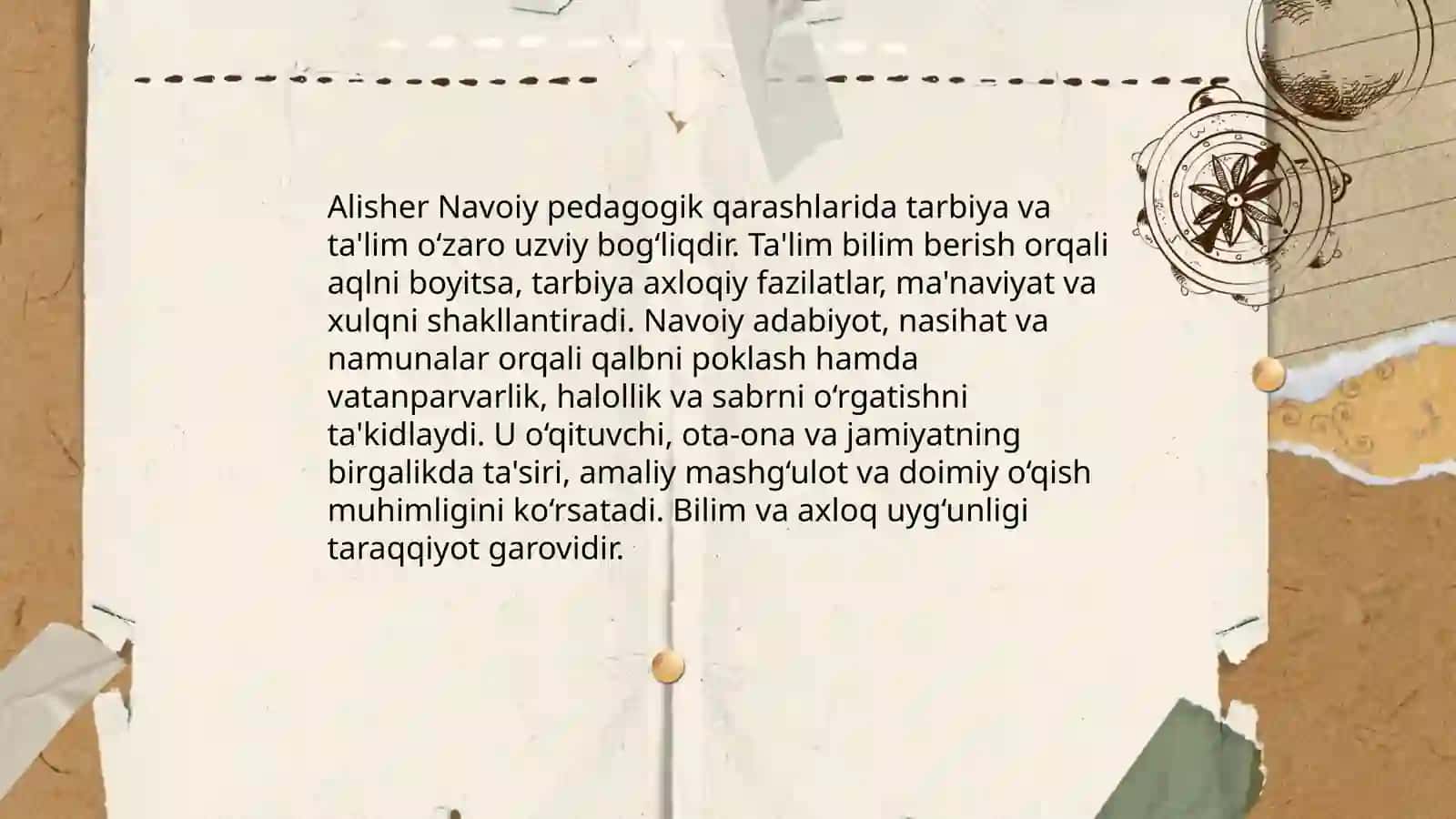 Alisher Navoiy pedagogik qarashlari 4