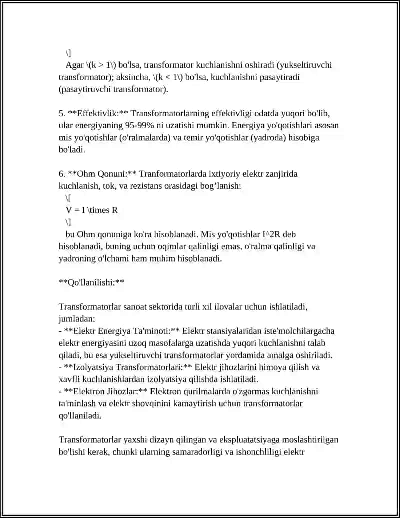 TRANSFORMATORLAT 4