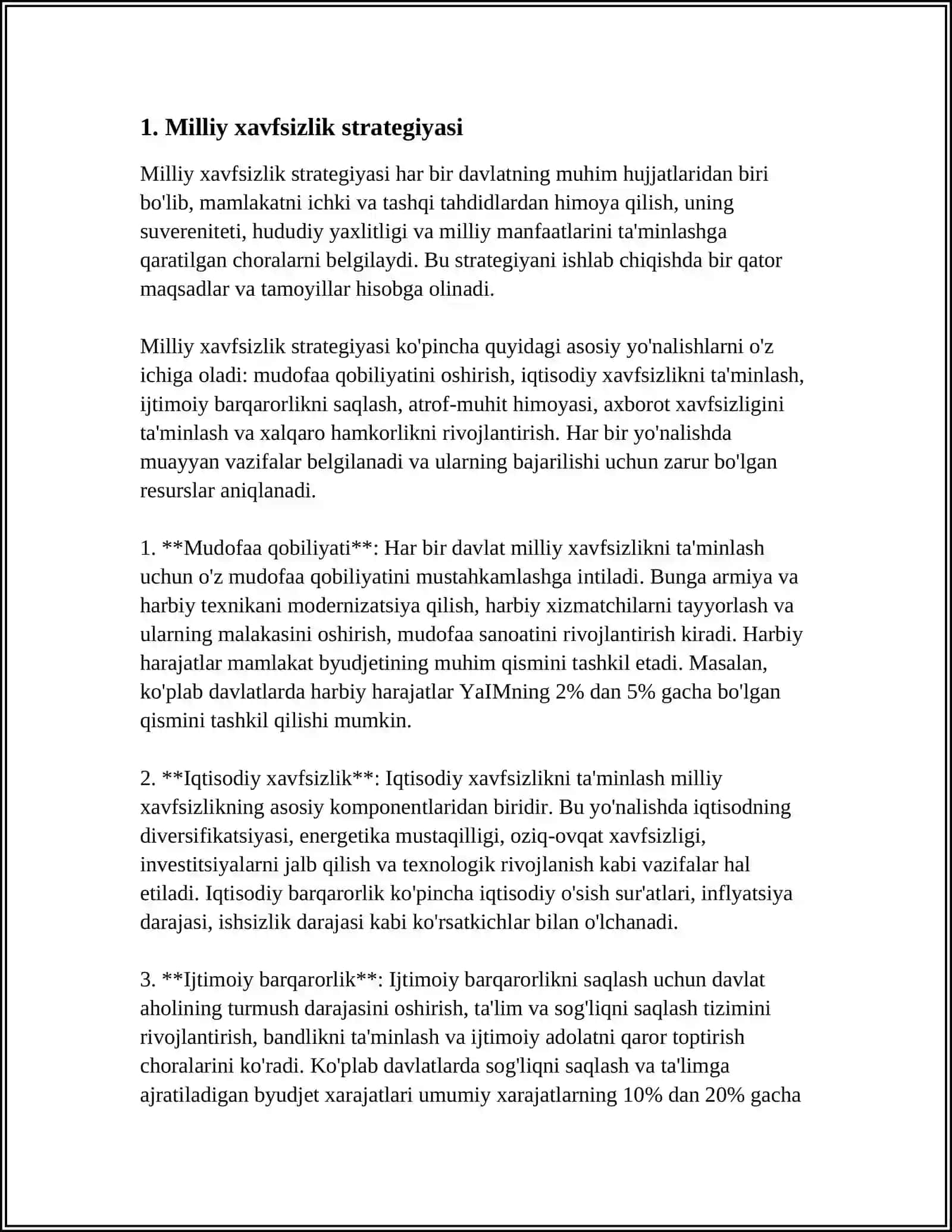 MILLIY XAVFSIZLIKNI TAʼMINLASH BORASIDA AMALGA OSHIRILAYOTGAN ISHLAR 4