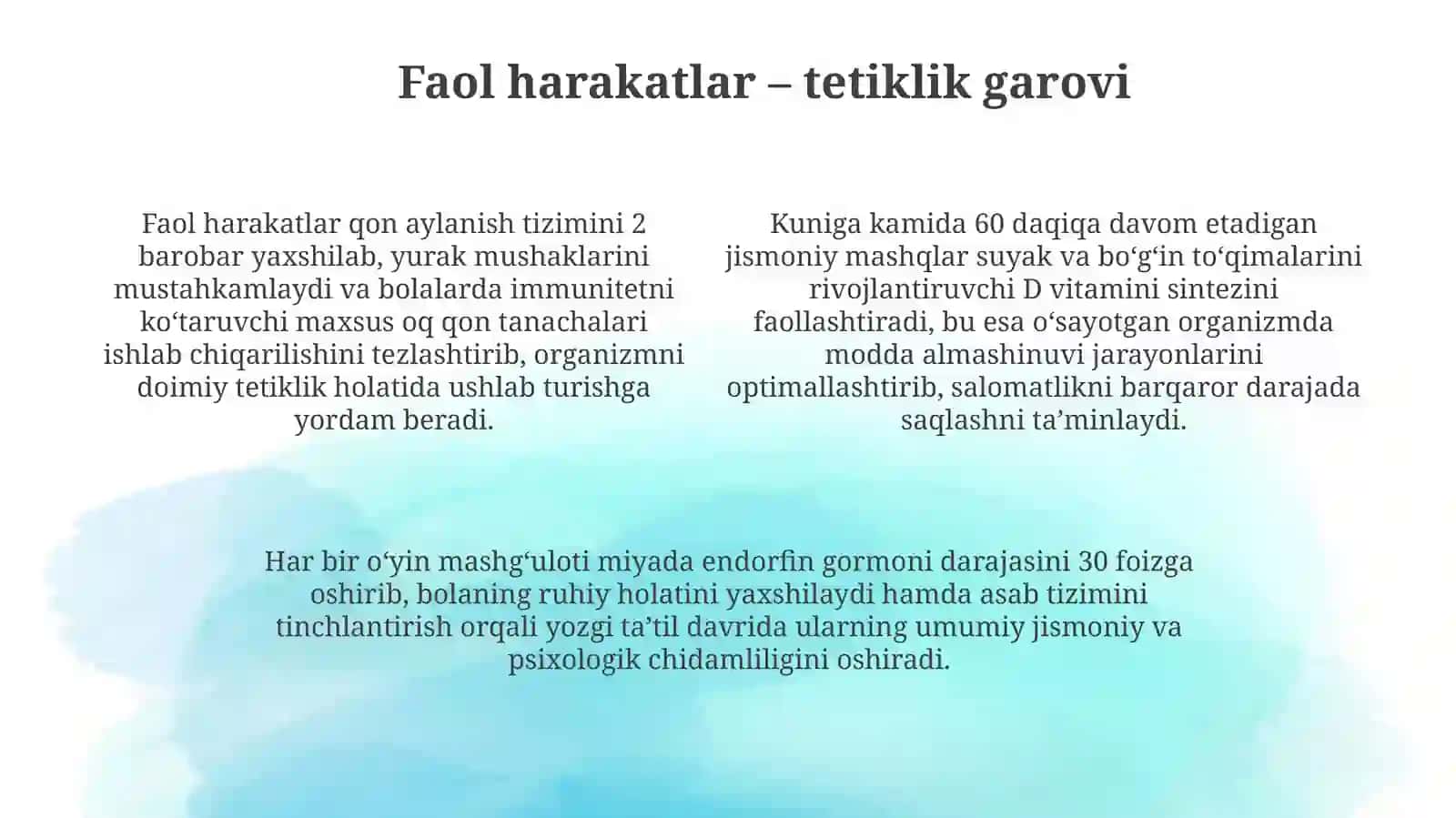 Yozgi oʻyinlar va salomatlik sirlari 4