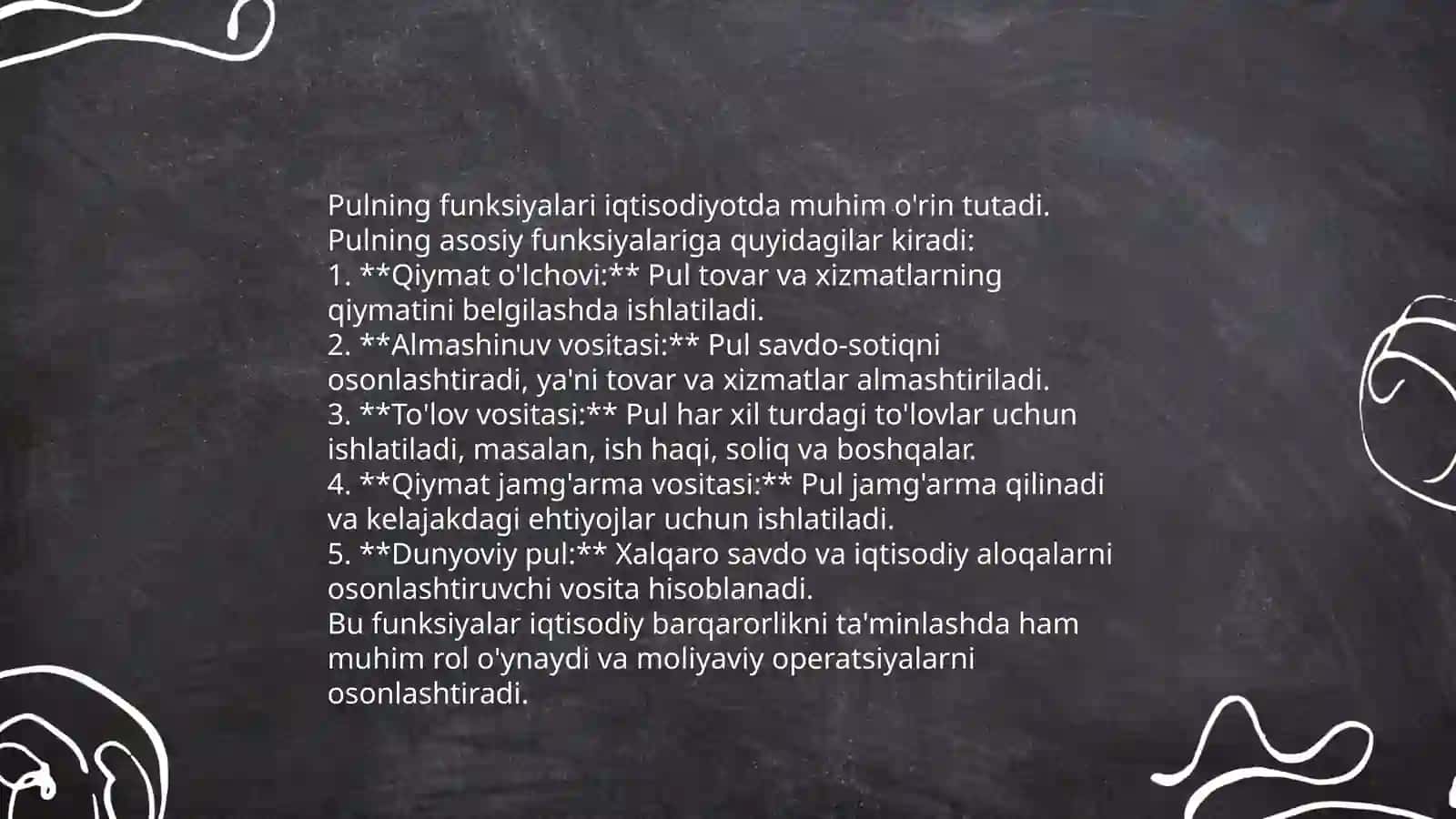 Pul nazariyalari 4