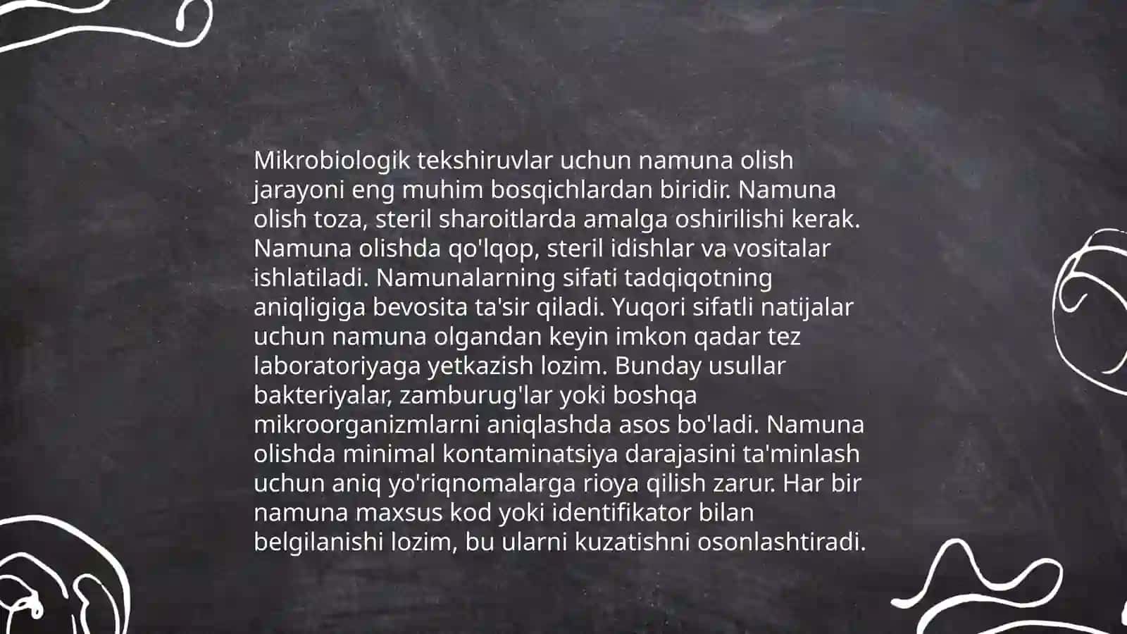 Namuna olish usullari 4