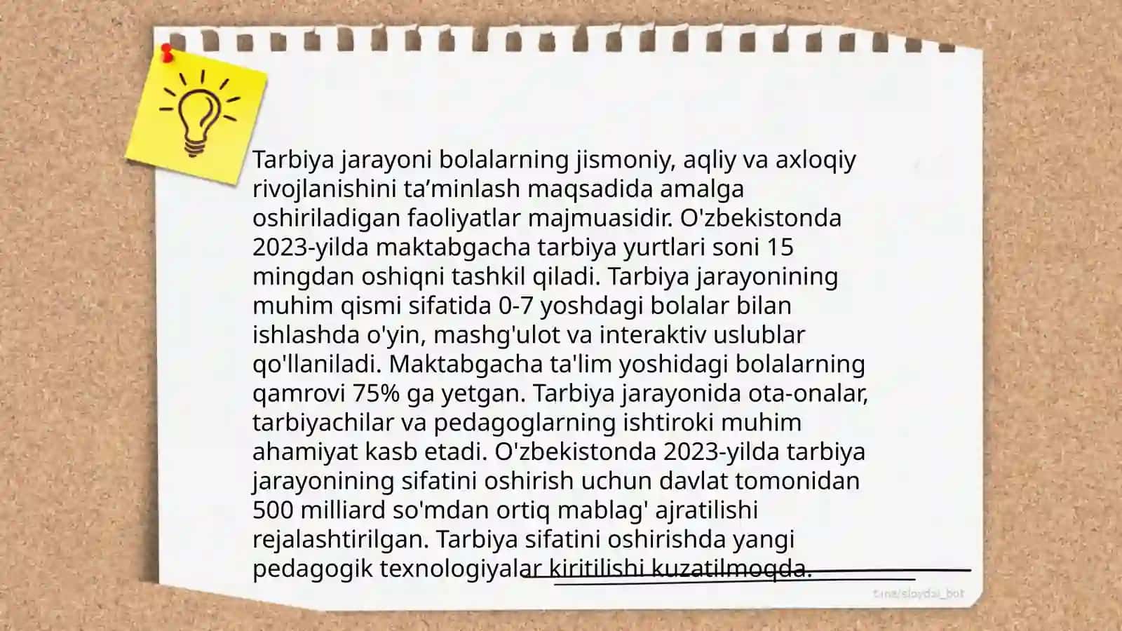 "Tarbiya" fani shakllari,ularning turlari mavzusida tayyorlagan slaydi 4