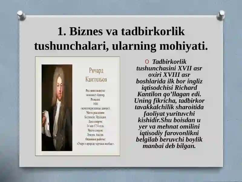 Biznes asoslari fanining mohiyati 4