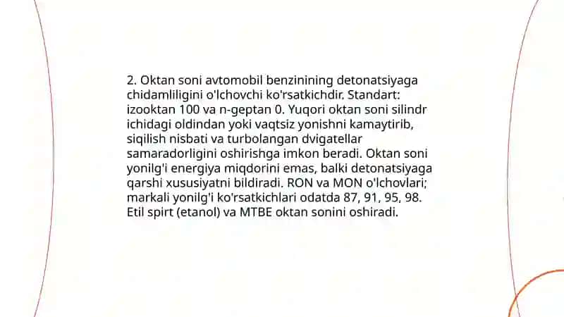 Motor yoqilĝilarining xossalari 4
