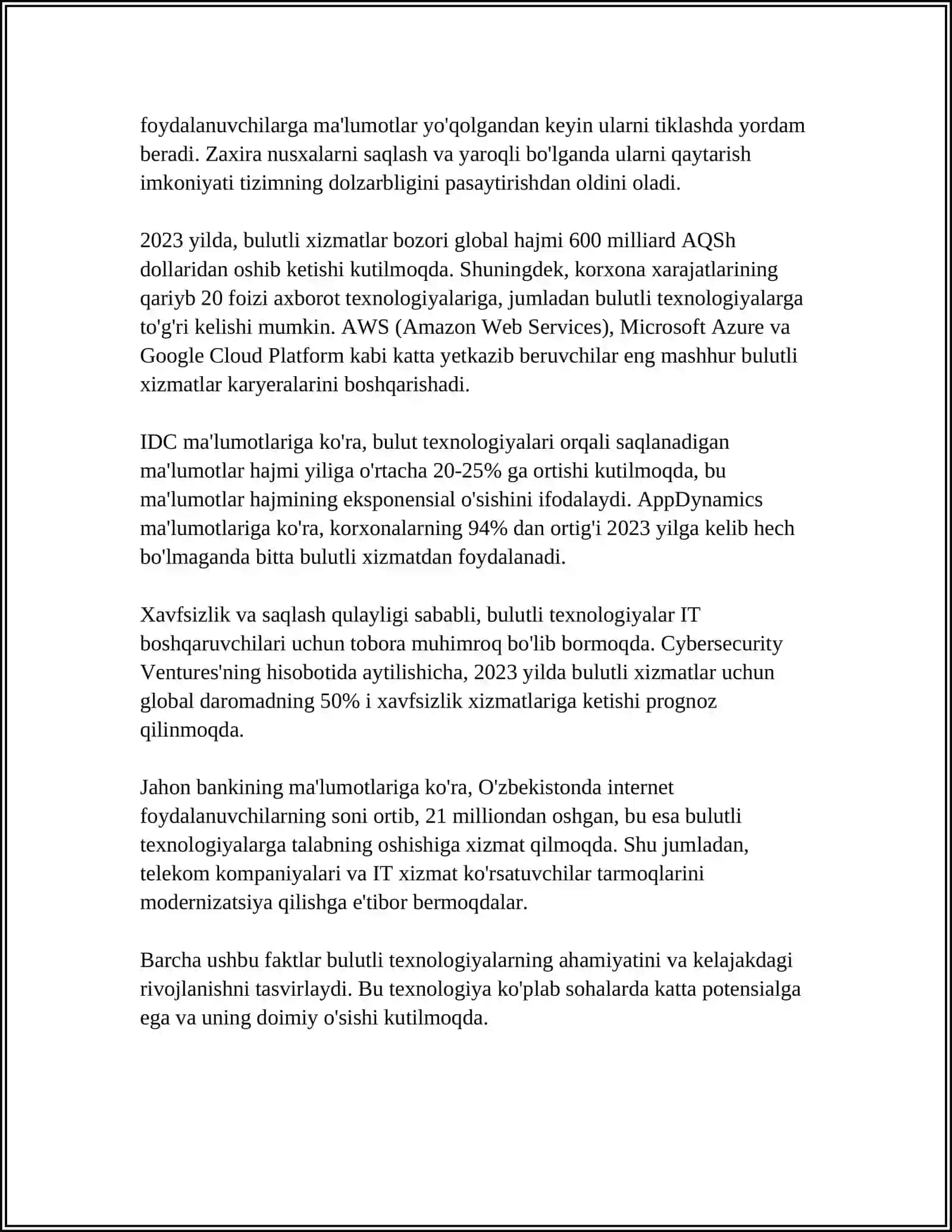 RAQAMLI IQTISODIYOTNING ASOSIY TEXNOLOGIYALARI 4