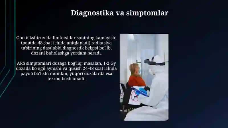 O'tkir radiatsiya kasalligining davolash 4