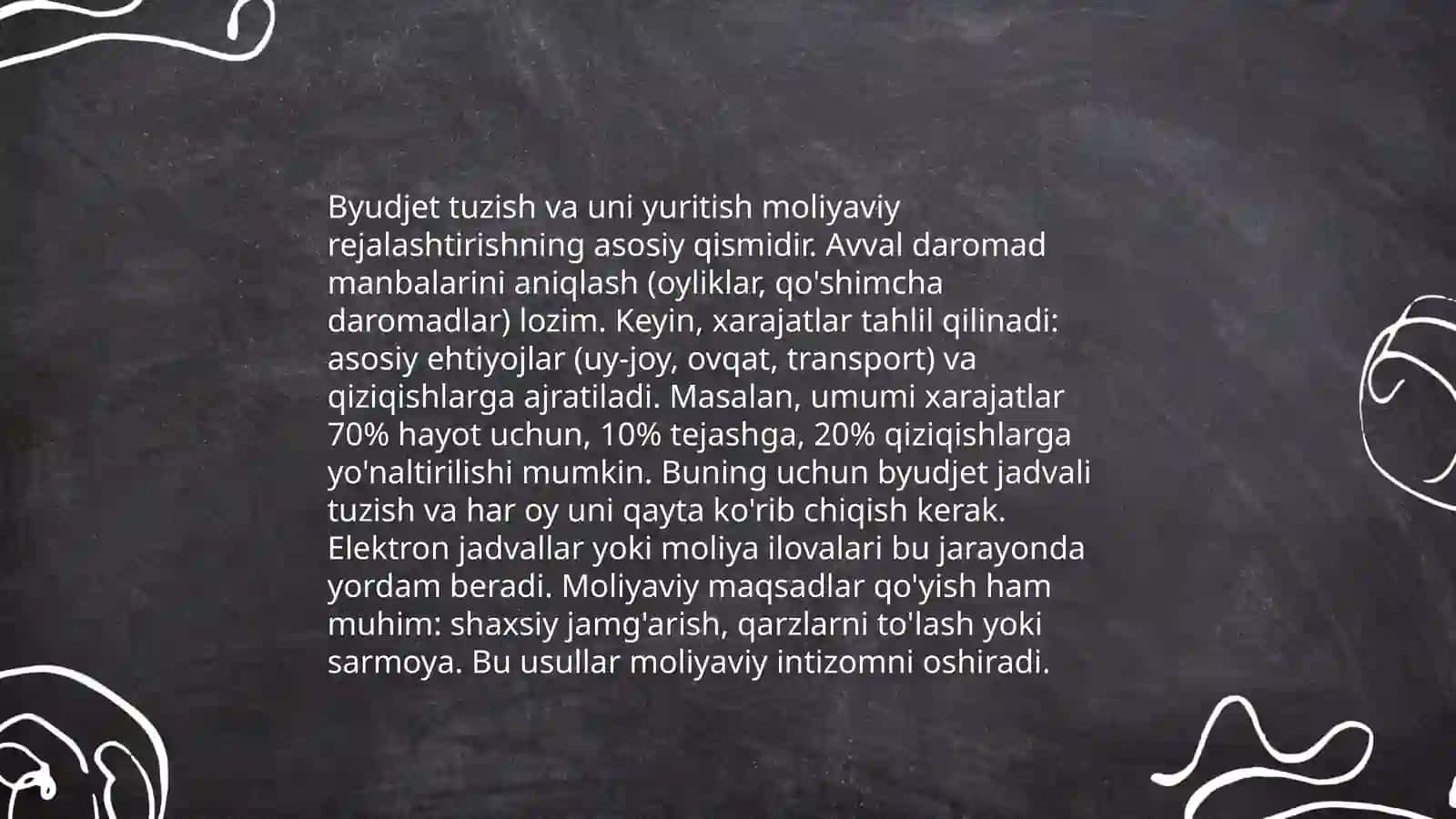 Oʻquvchilarda moliyaviy savodxonlik asoslari 4