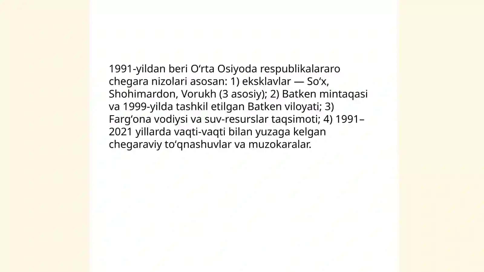 O'rta Osiyoda hududiy chegaralanish 4
