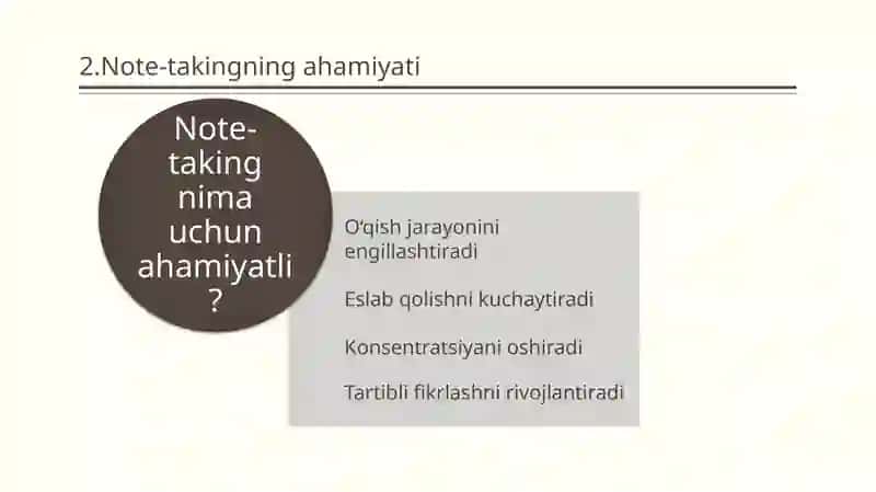 Eslatmalar bilan ishlash (note-taking) va foydali jihatlari 4