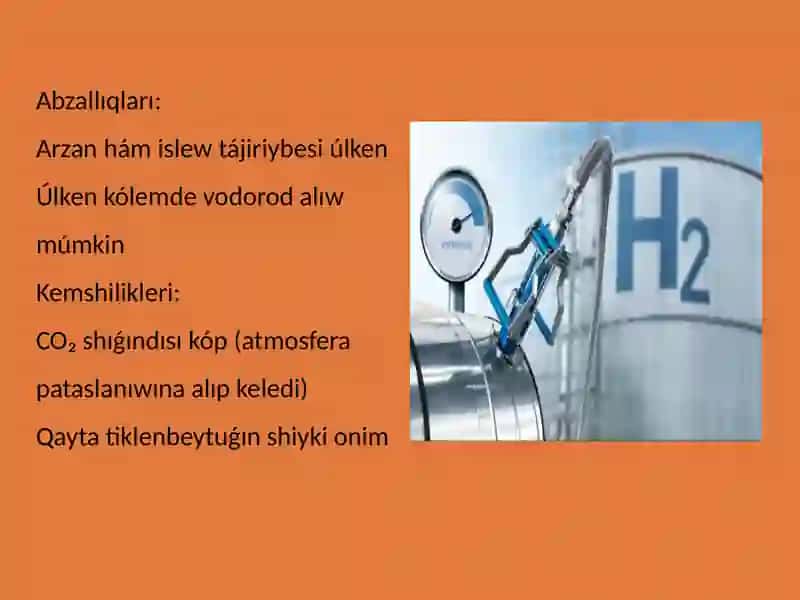 Vodorod alıw texnologiyası 4
