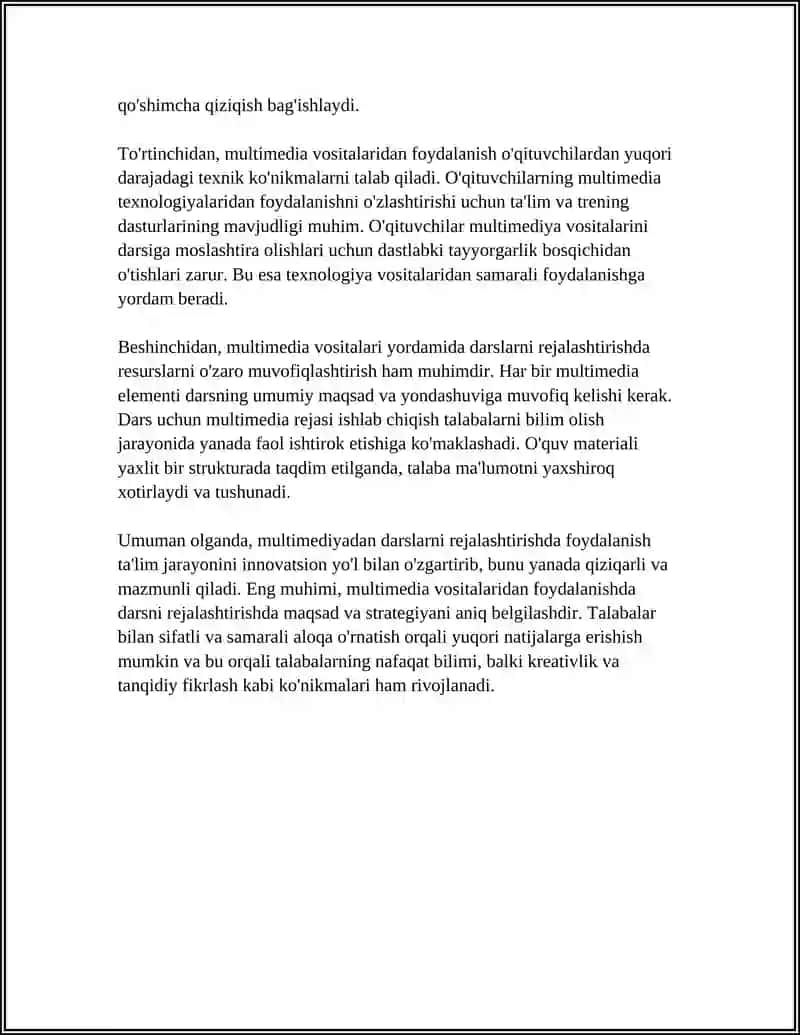 MULTIMEDIADAN DADTURLASHDA FOYDALANISH 4
