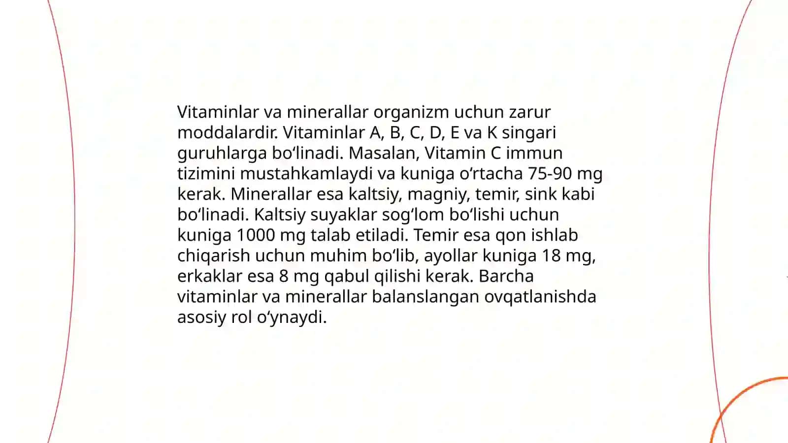 To’g’ri ovqatlanish asoslari 4