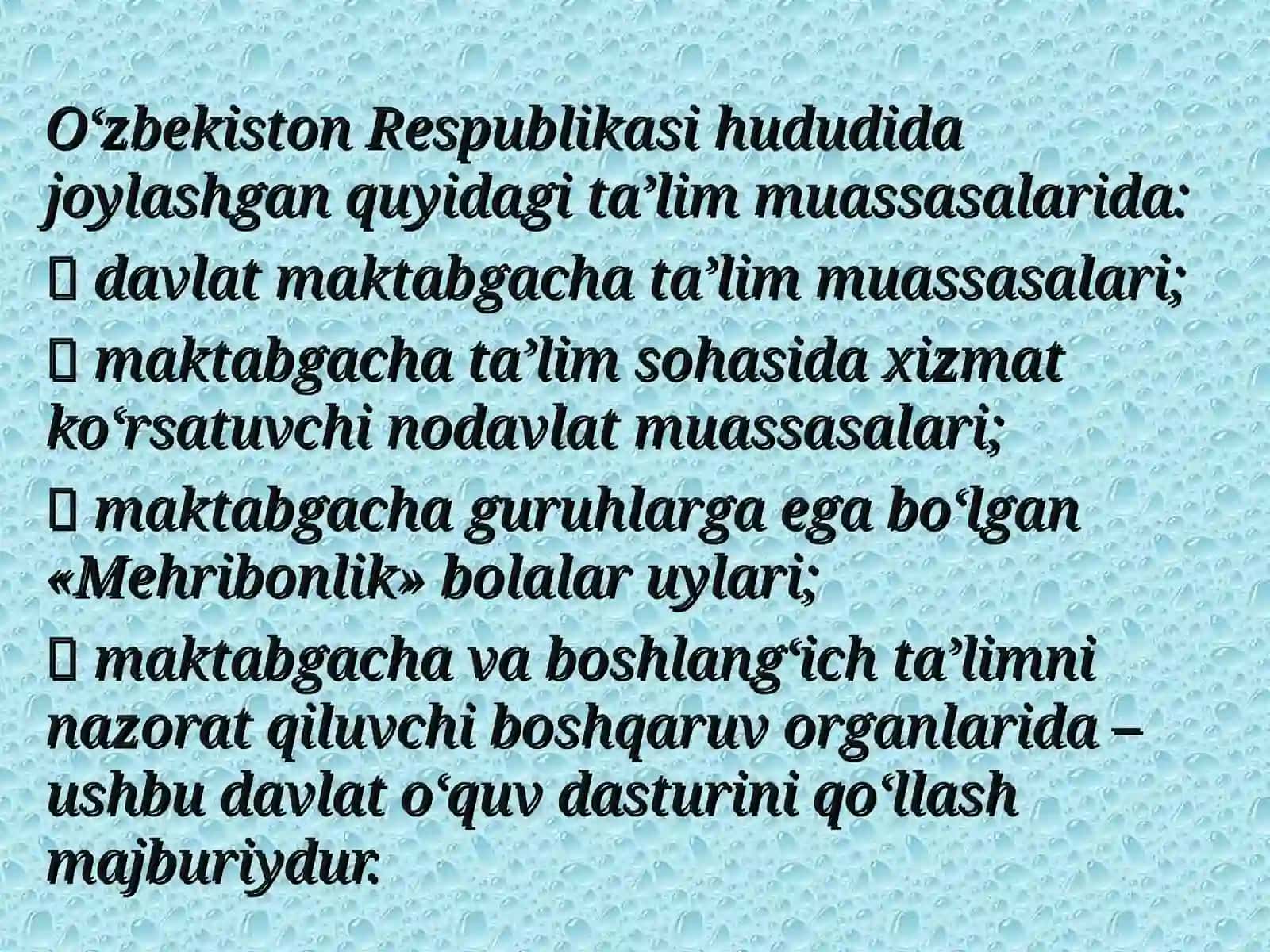 Ilk qadam o'quv dasturi 4