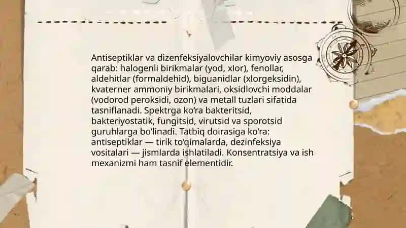 Antiseptik va dizenfeksiyalash vositalari 4