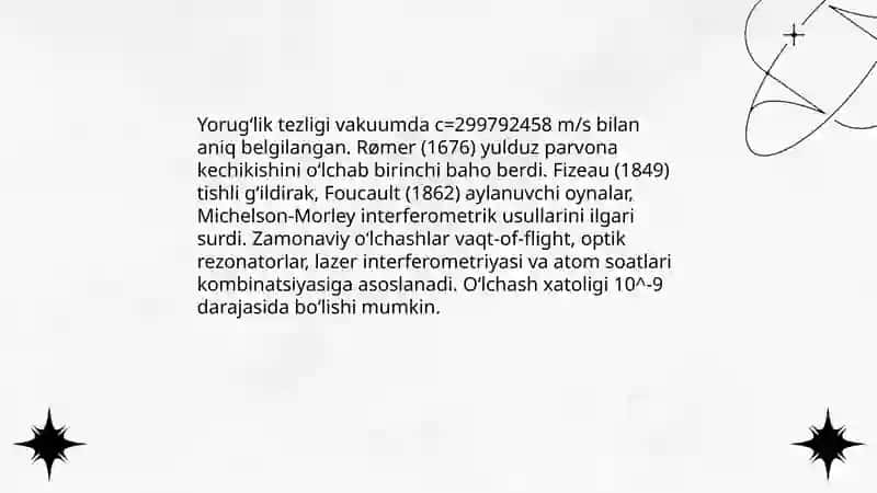 Yorug‘lik qonuniyatlarini o'rganish 4