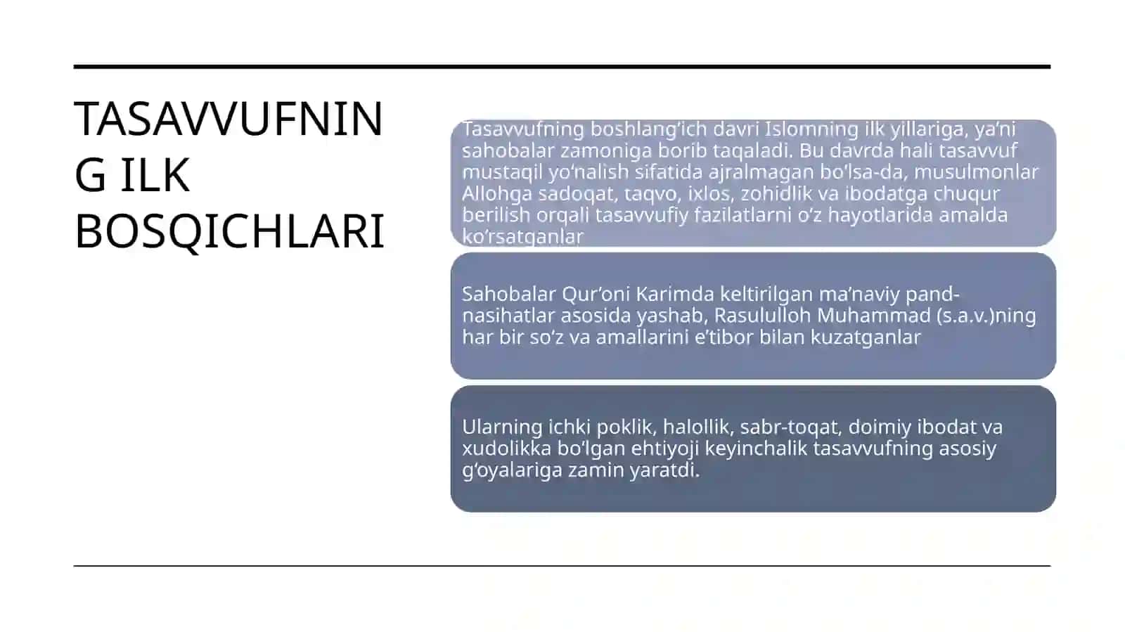 Tasavvufning kelib chiqishi xususidagi internet materiallari 4