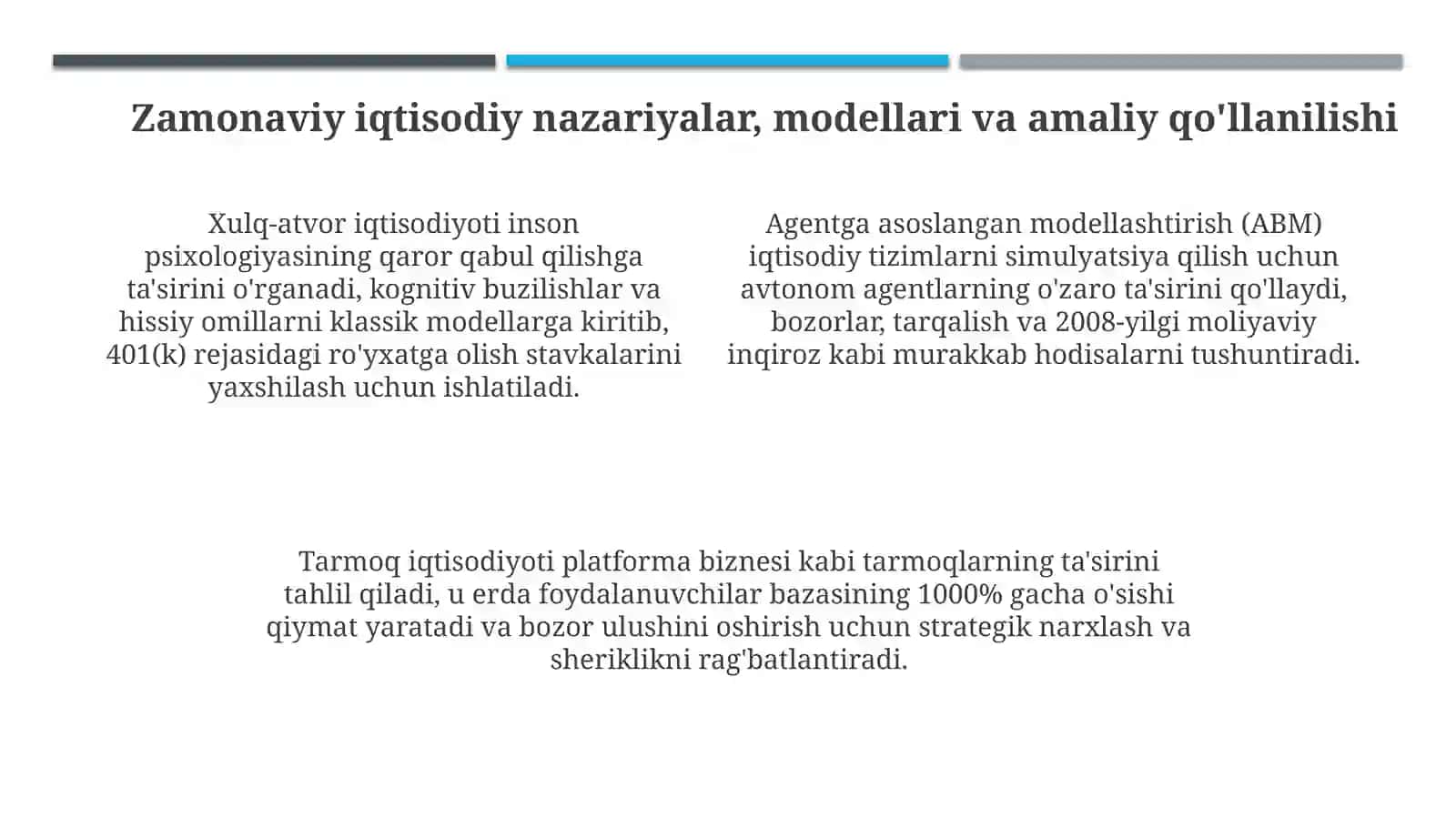 Zamonaviy Iqtisod konsepsiyasi 4
