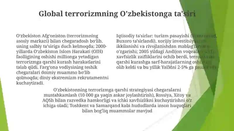 O‘zbekistonning terrorizmga qarshi kurash tajribasi 4