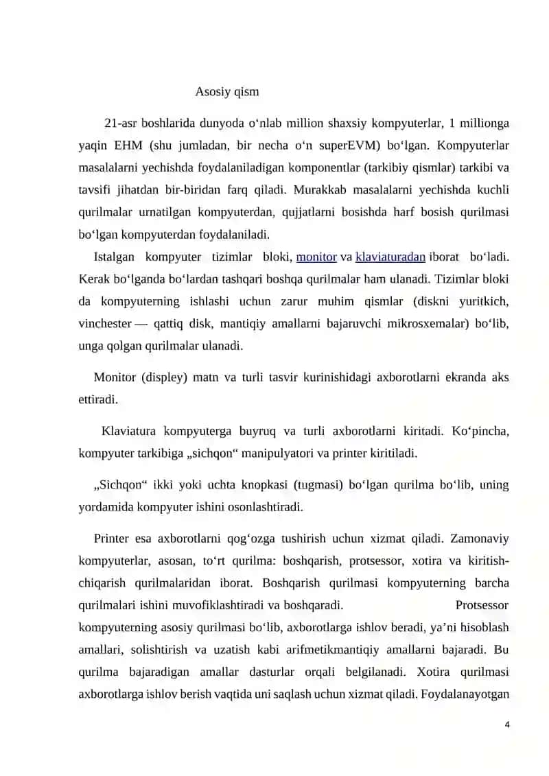 Xotira qurilmalari.Ularning turlari va vazifalari 4