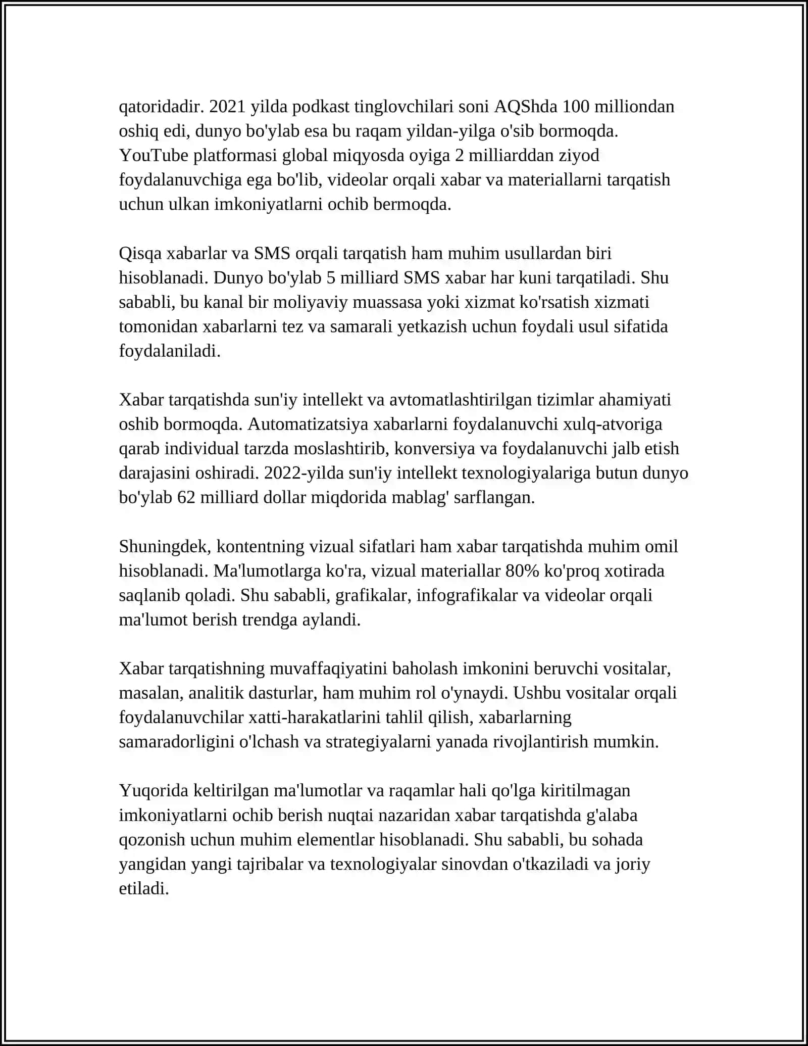 XABAR TARQATIWDA G'ALABA XABAR QURALLARININ' ORNI 4