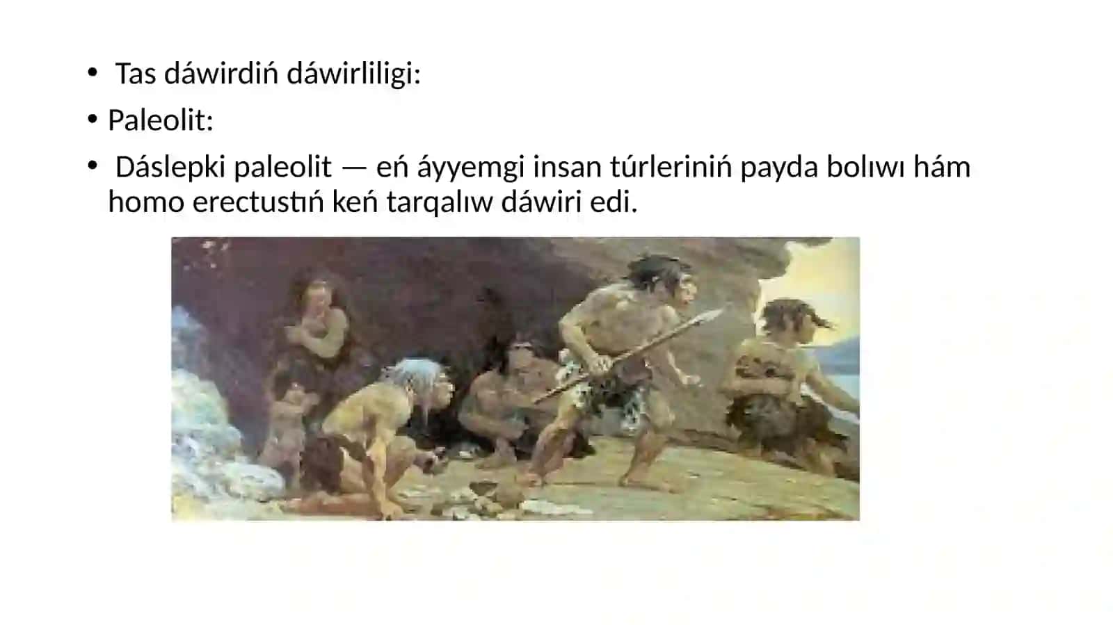 Alǵashqı jámiyet dáwiriniń basqıshları 4