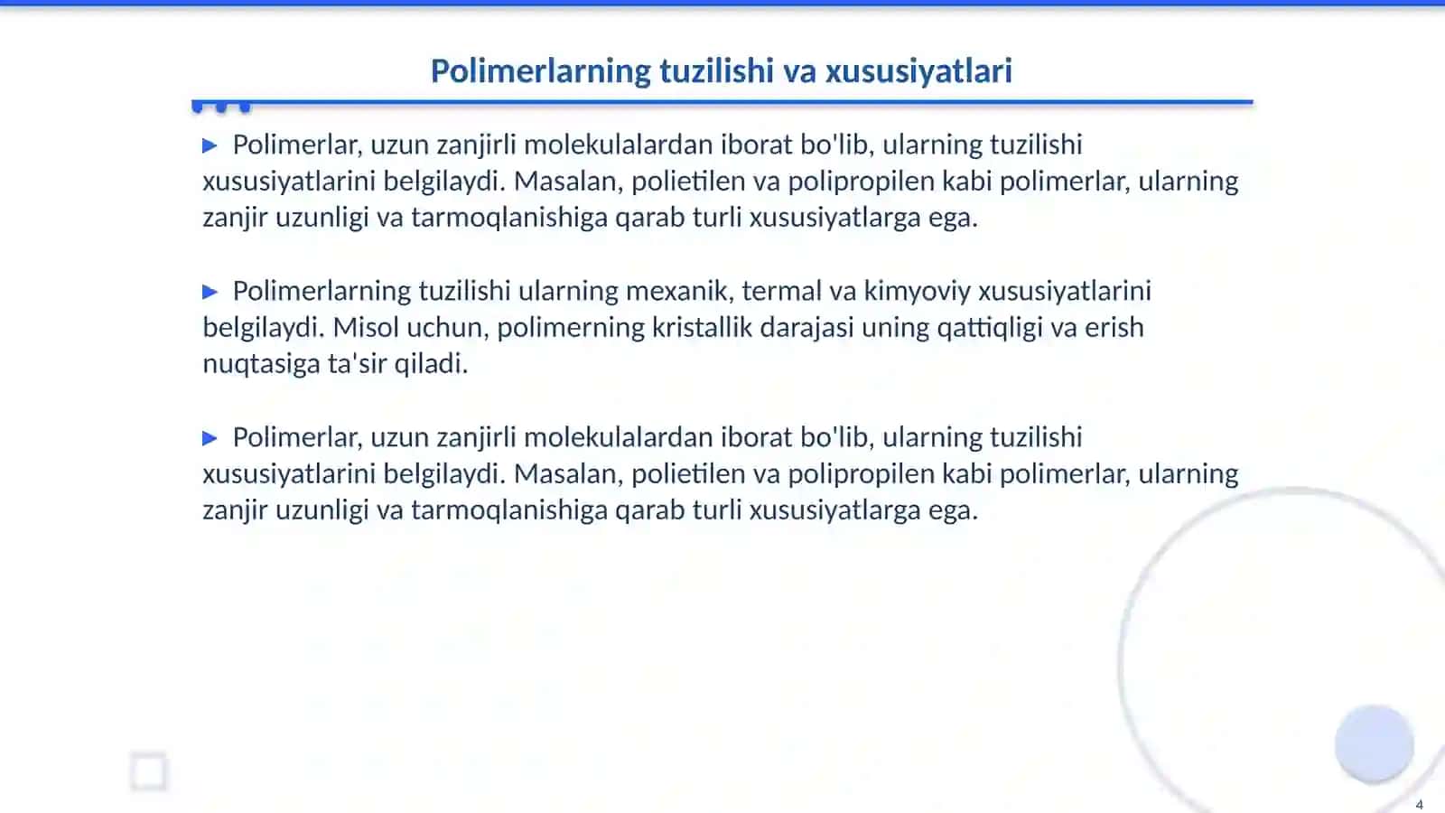 Polimeranalojik o‘zgarishlar va ularning o‘zigaxos xususiyatlari 4