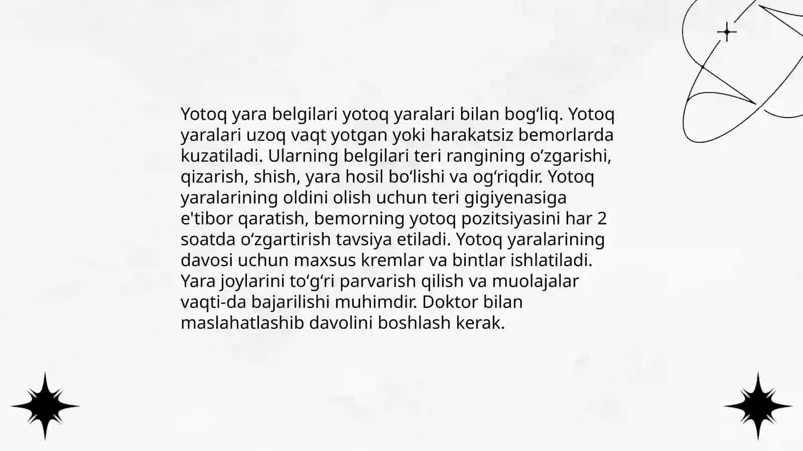 Yotoq yara va oldini olish choralari 4
