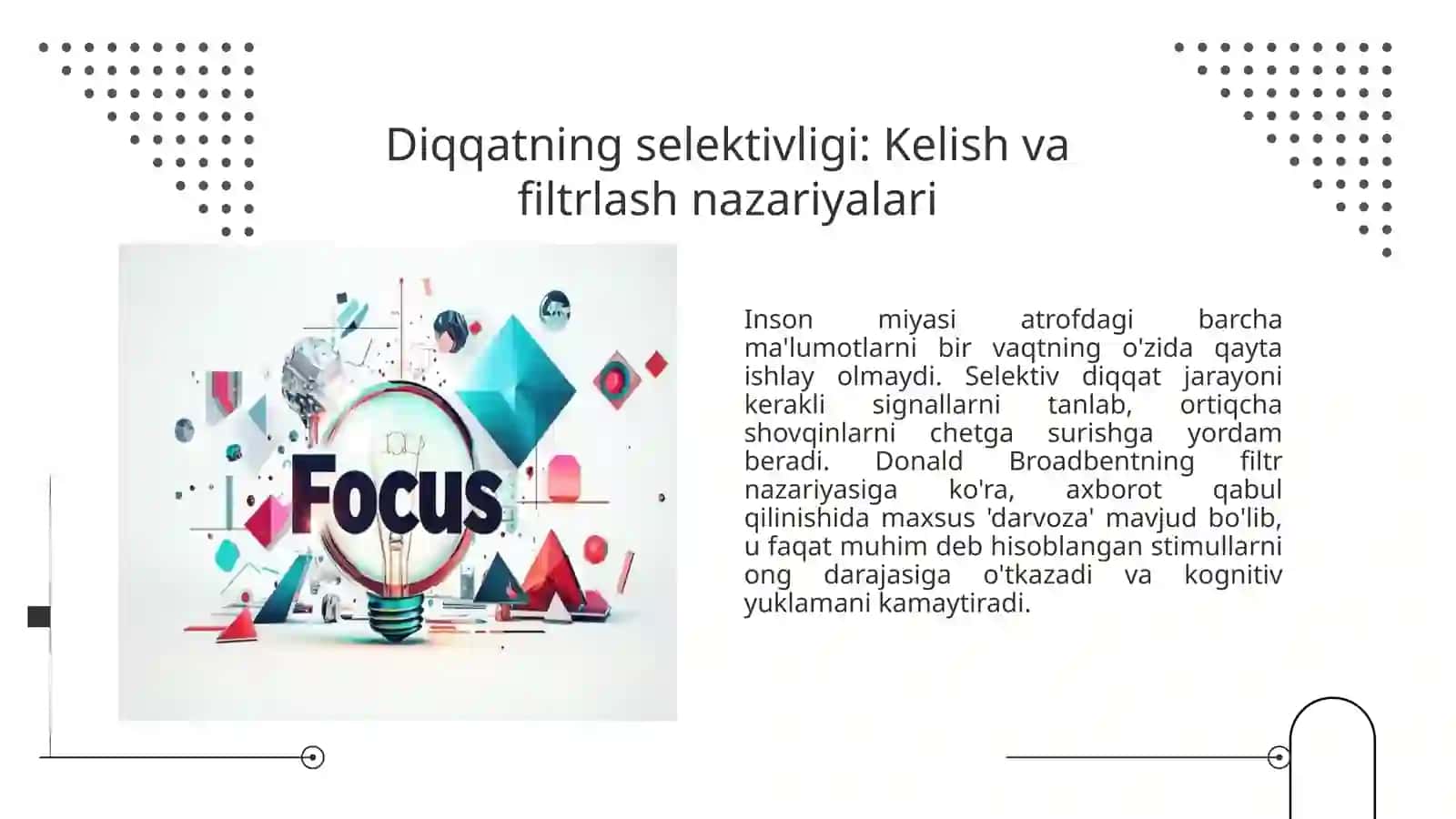 kognitiv psixologiyada diqqat xotira va ong 4