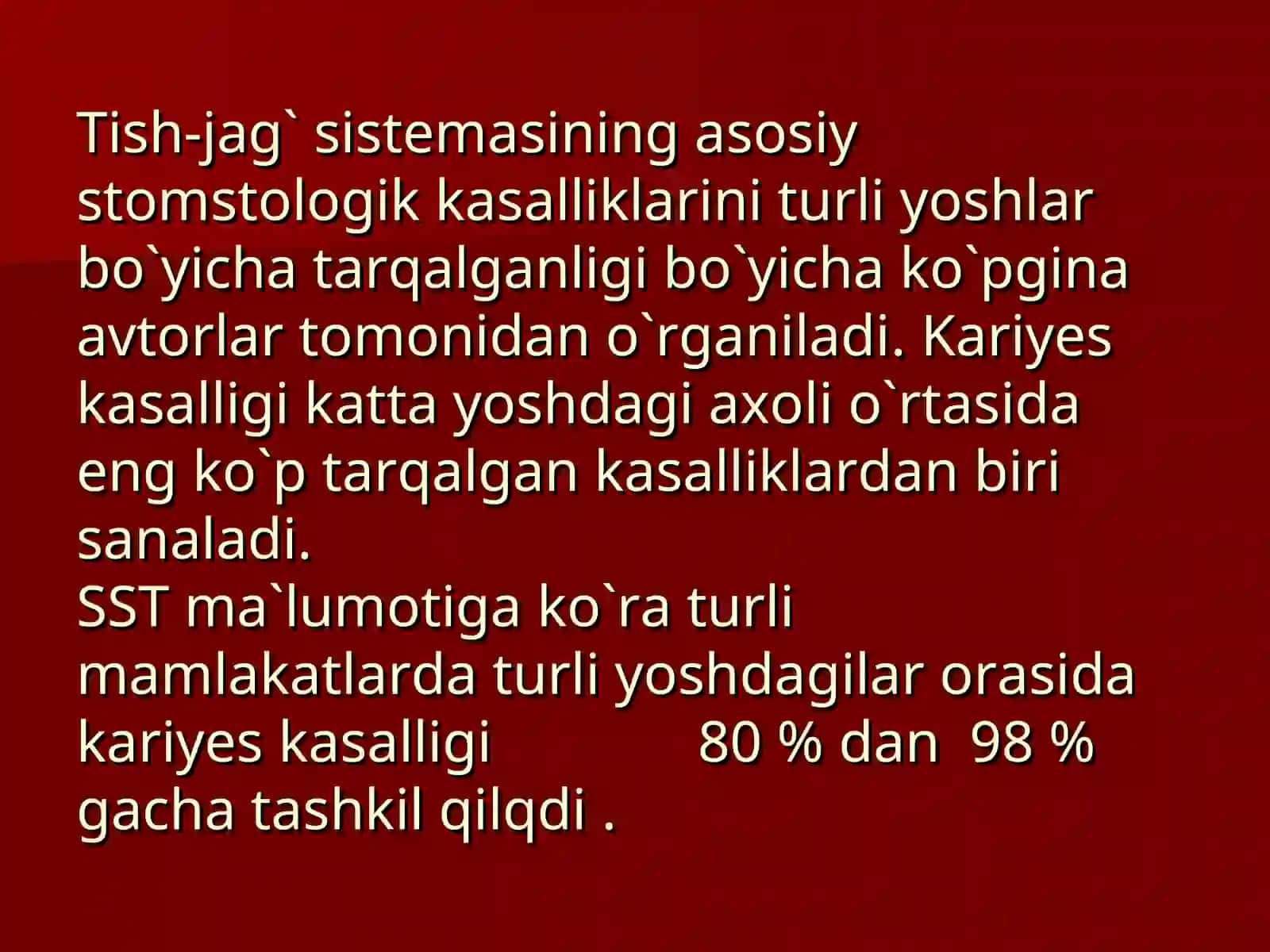 Stomatologik kasalliklar 4