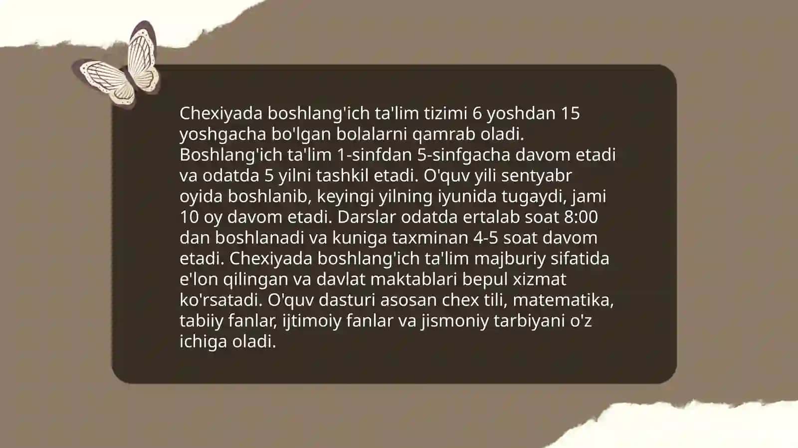 Chexiya davlatida ta'lim tizimi 4