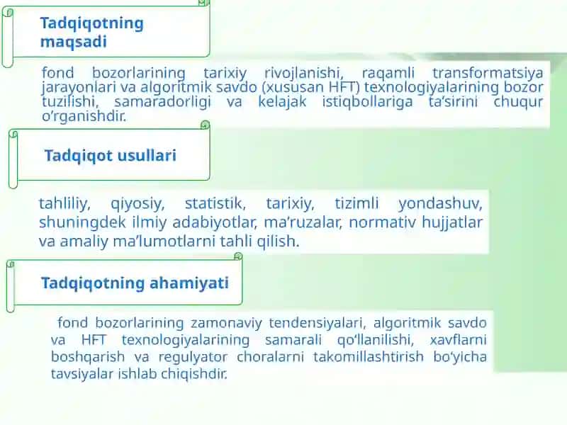 Fond bozori savdolarining zamonaviy shakllari 4