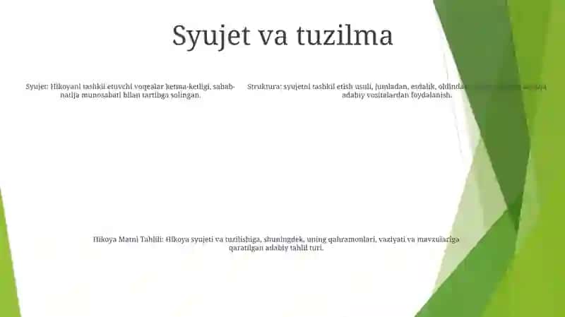 Hikoya Matni Tahlili 4