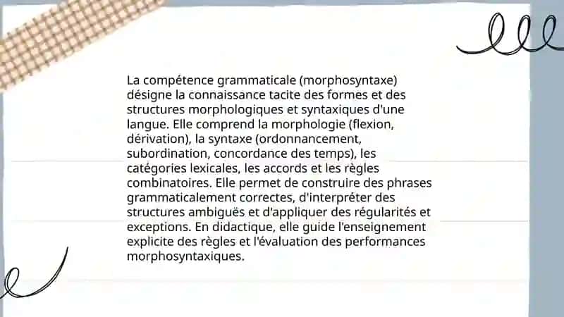 Le concept de compétence linguistique 4