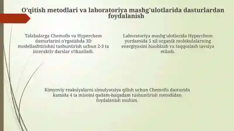 Chemofis va Hyperchem dasturlari 4
