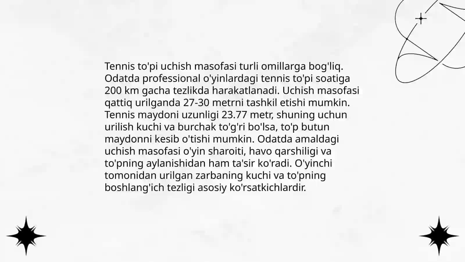 Tennis to'pini uzoqlikka uloqtirish 4