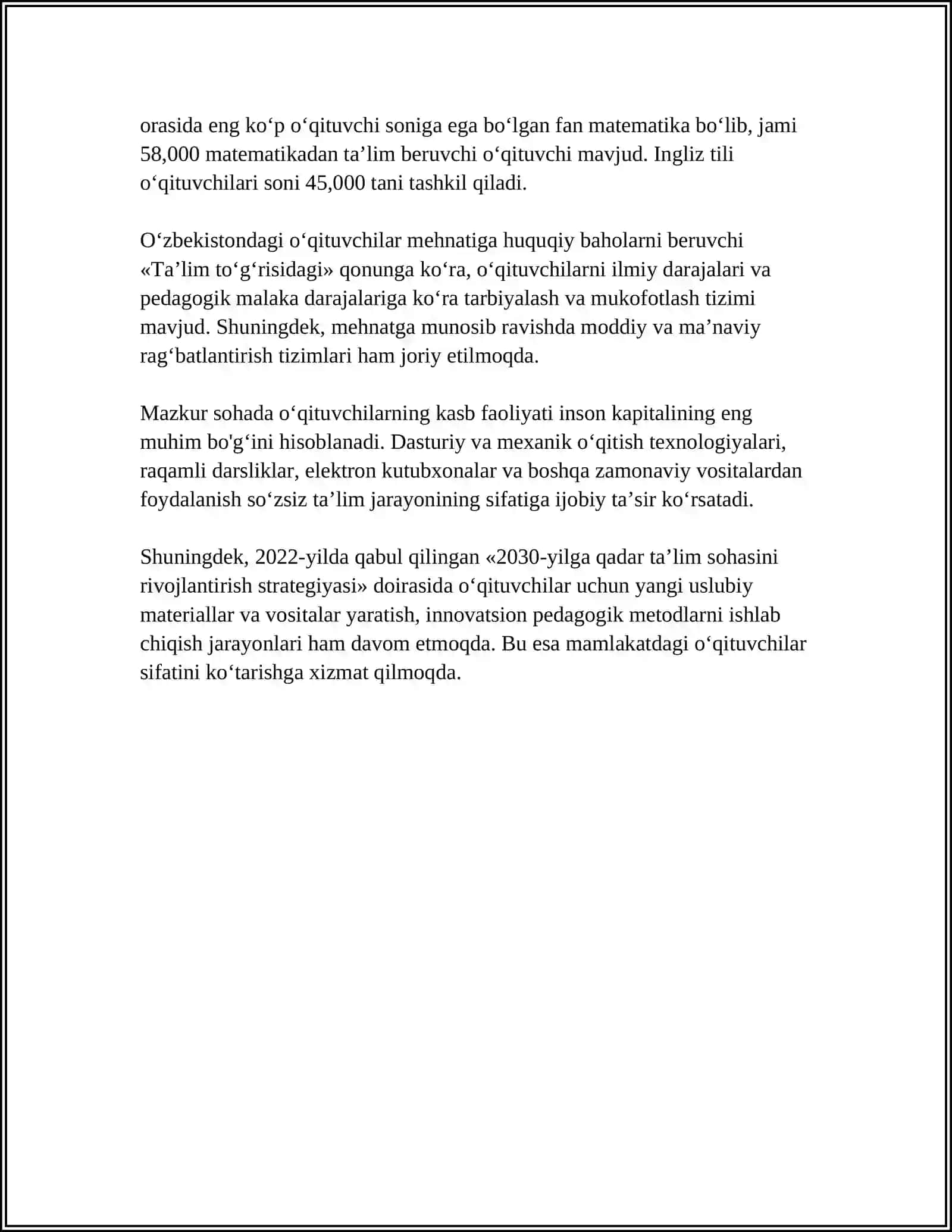 PEDAGOGLIK KASBINI JAMIYATDAGI O’RNI 4