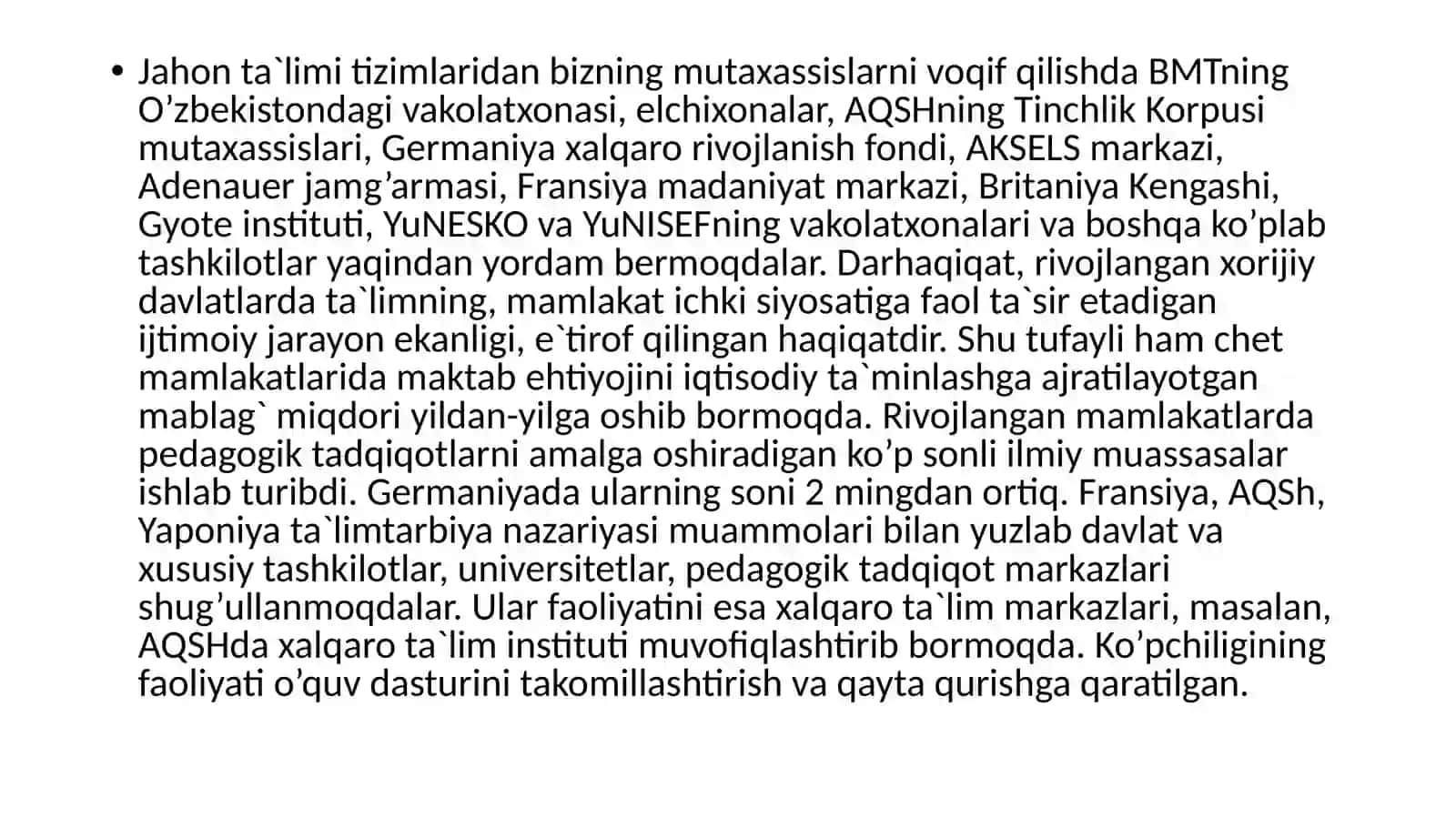 Iqtisodiy rivojlangan davlatlarda ta'lim tizimi 4