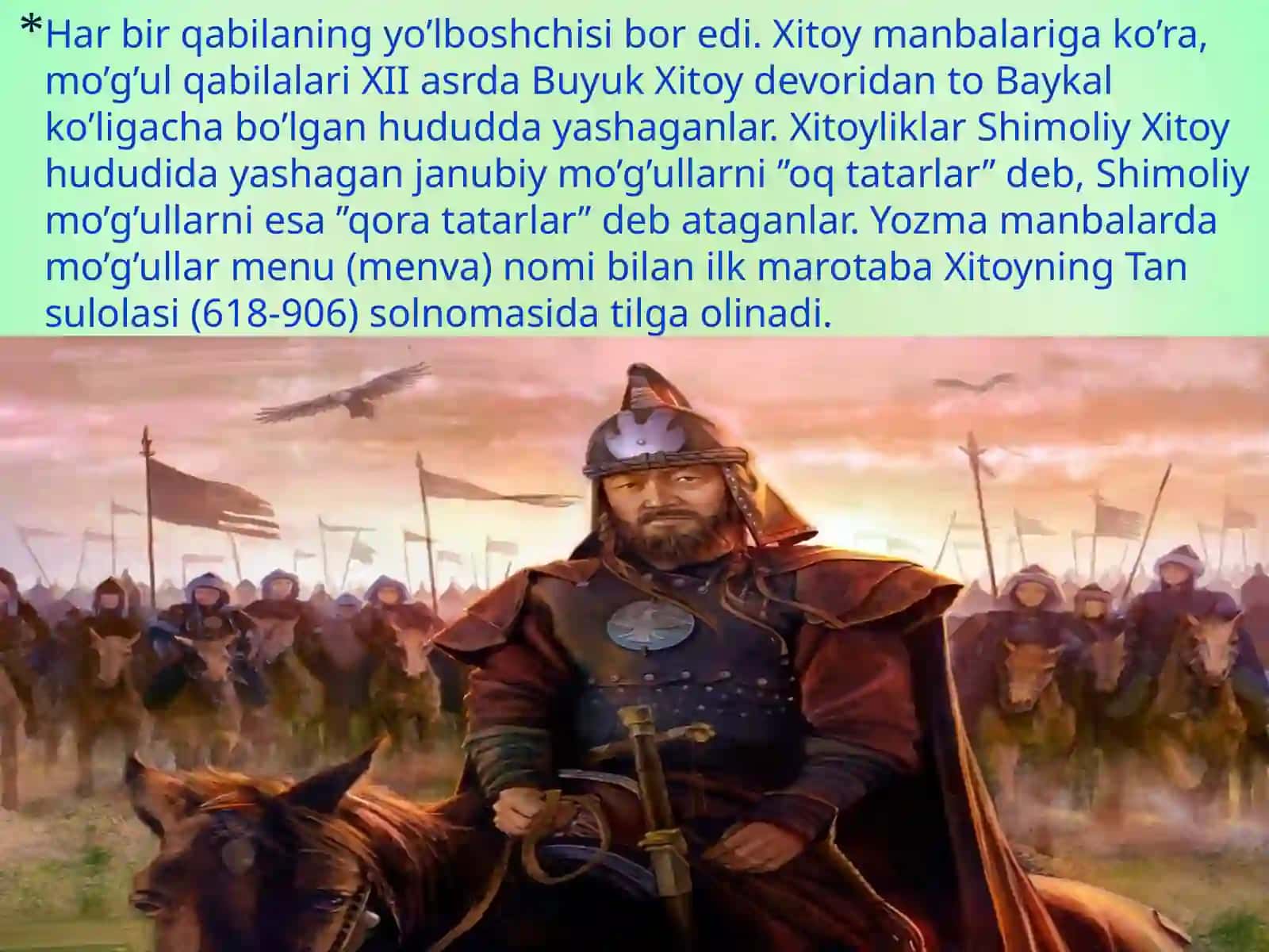 XII-XV asrlarda Mo’g’ullar imperiyasi 4