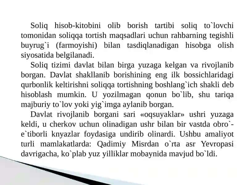 Soliqlar va soliqqatortishtoʻgʻrisidagi ilmiy gʻoyalarning rivojlanishi 4