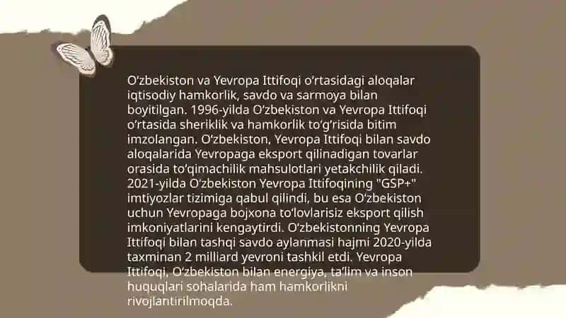 Oʻzbekiston va Jahon Hamjamiyati (Gʻarb mamlakatlari, Osiyo davlatlari misolida) 4