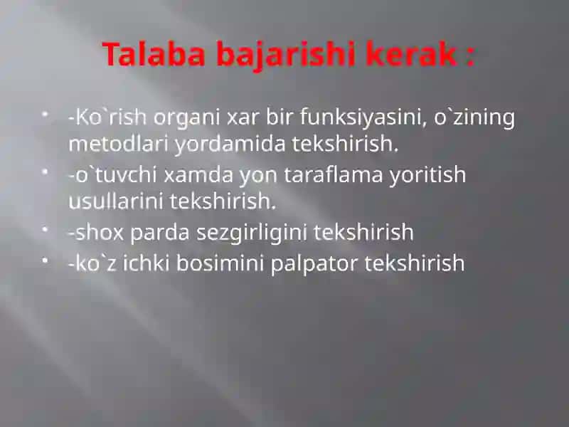 Oftalmologiyada zamonaviy tekshirish usullari 4