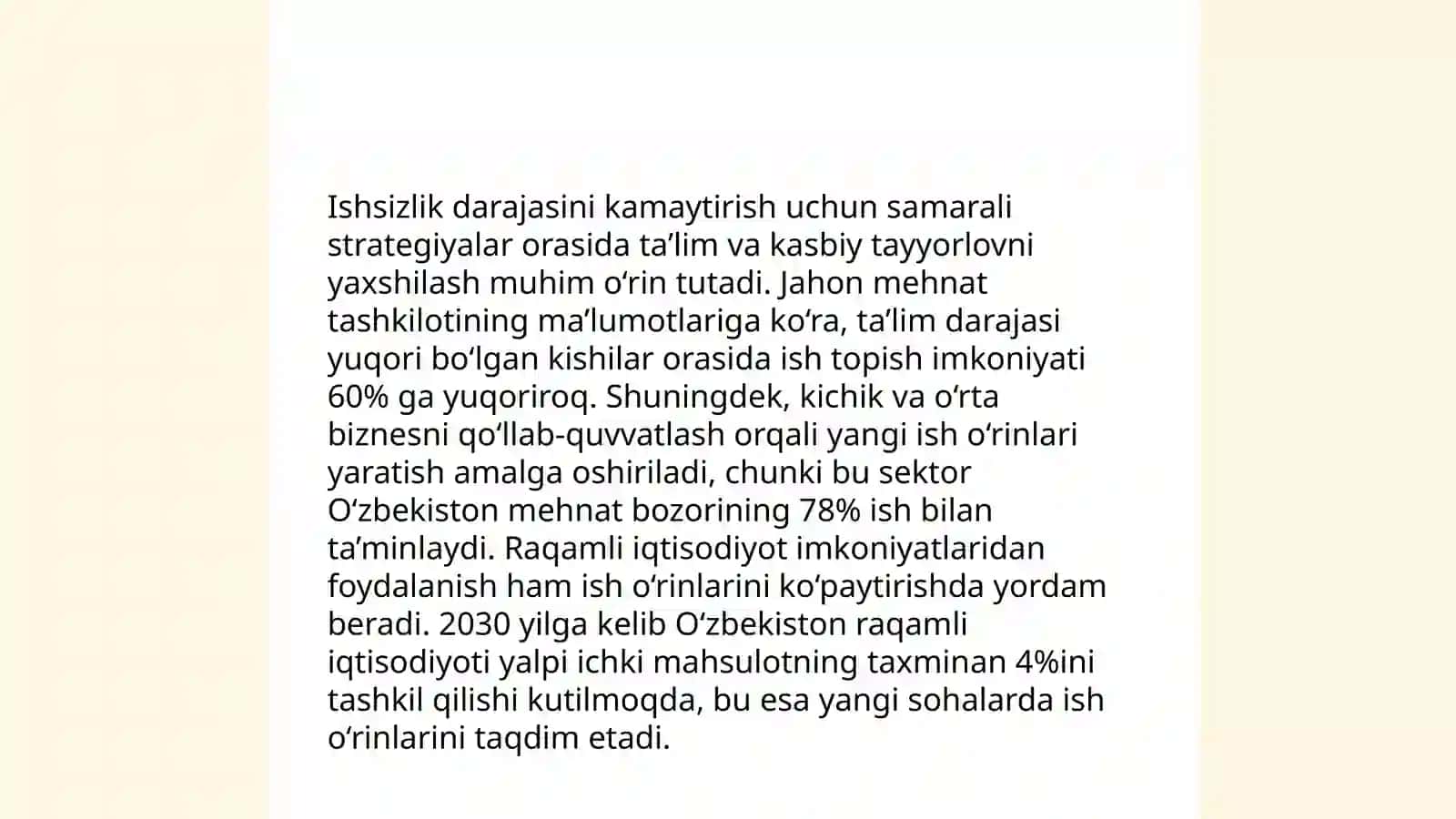 Aholini ish bilan ta'minlash 4