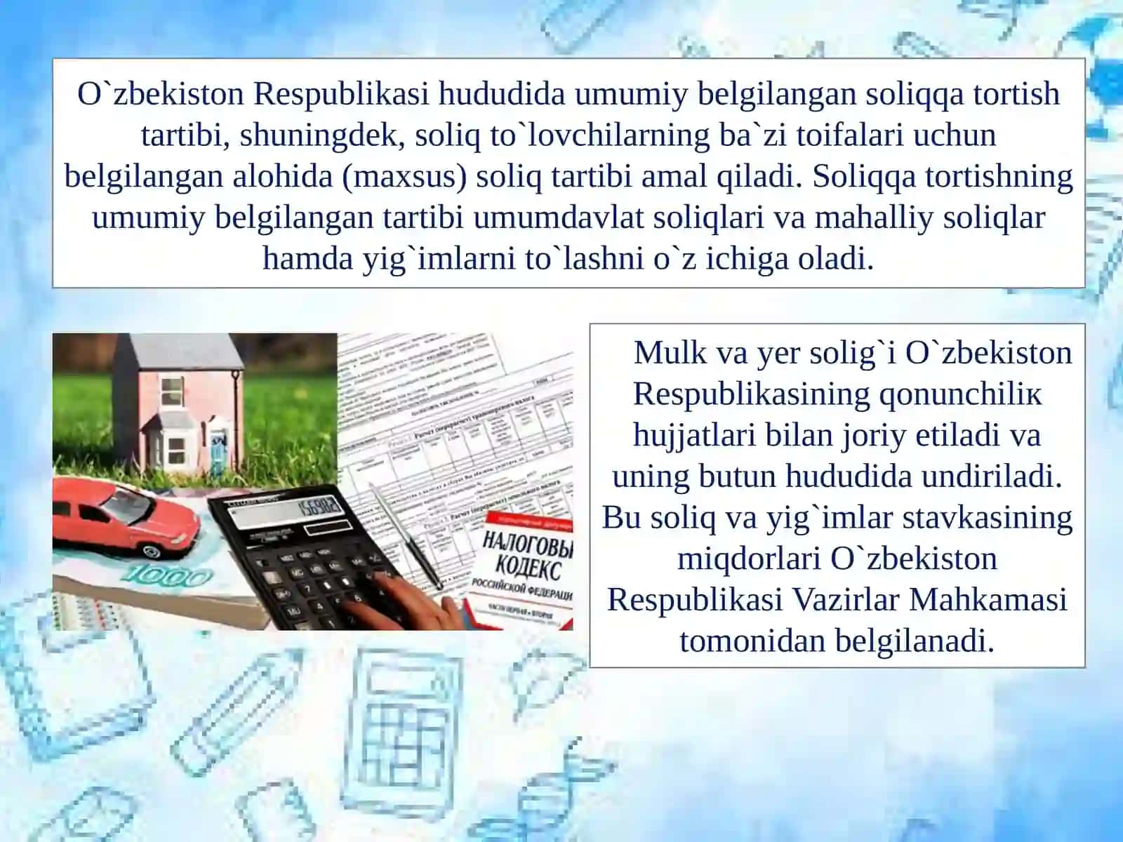 О‘zbekiston Respublikasi soliqtizimi 4