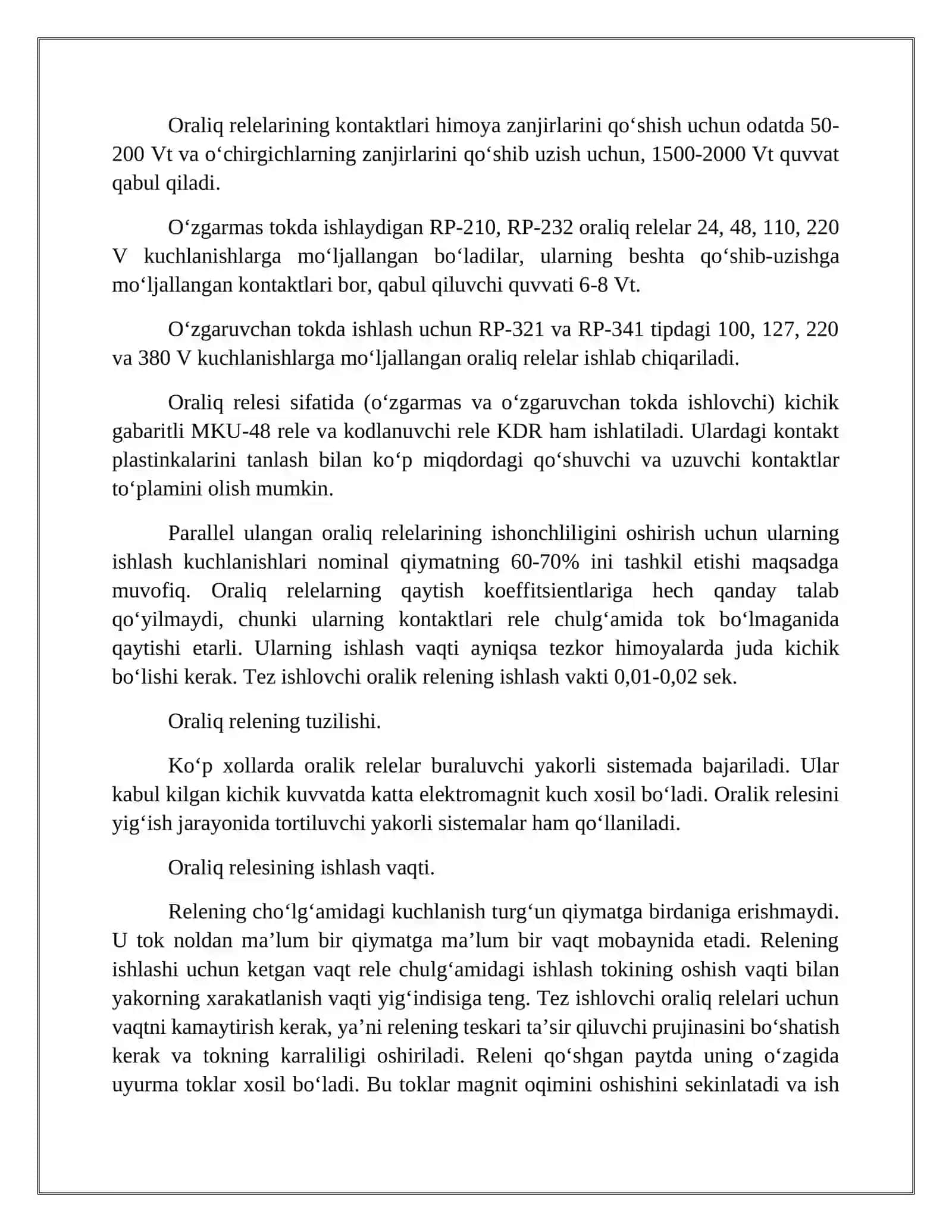 Elektromagnit oraliq relelari 4