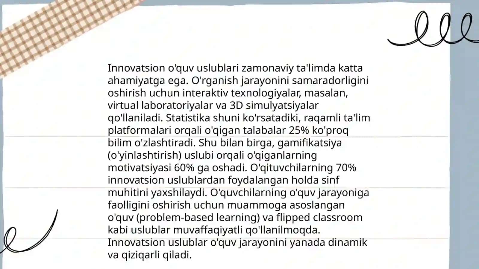 Ta'lim jarayonini samaradorligini oshirish 4