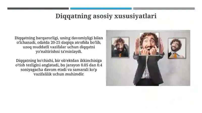 Diqqatning ta'rifi va ahamiyati 4