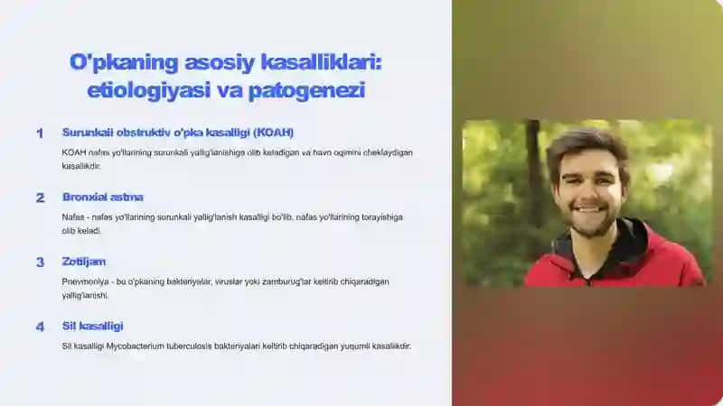 O'pka va yurak tizimidagi patologik jarayonlarning sabablari 4