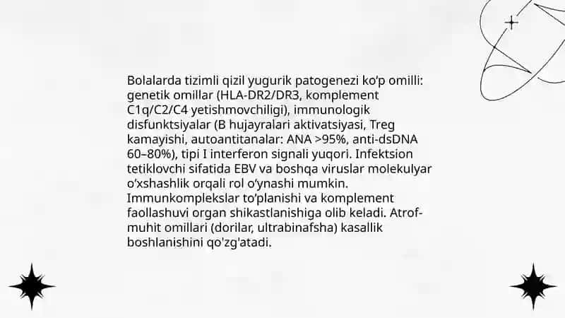 Bolalarda tizimli qizil yugurik 4